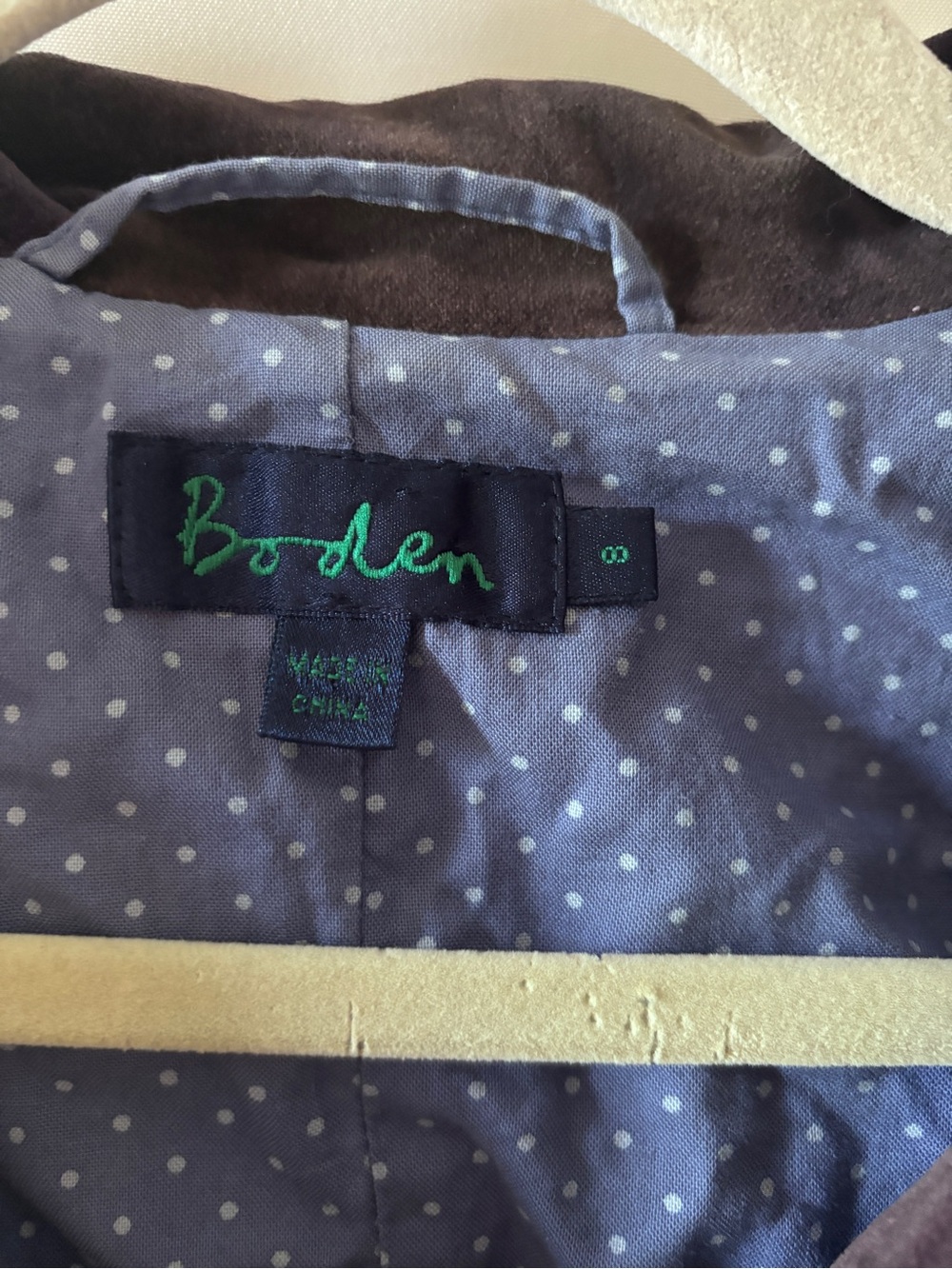 Vintage Y2K Boden Brown Velvet Blazer Jacket - Picture 2 of 4